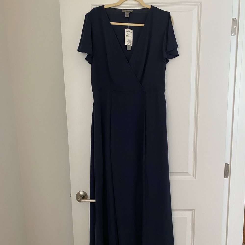 NWT Love x Design (Nordstrom) Navy Long Dress